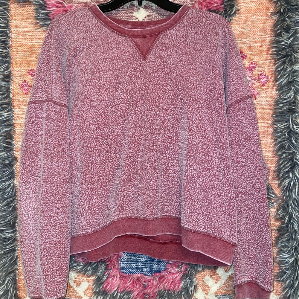 Z Supply Fleece Cropped Pullover